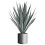 Artificial succulent Agave tequilana BRINK in decorative pot, green-grey, 4ft/110cm