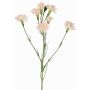 Artificial carnation branch PIARA, pale pink, 24"/60cm, Ø1.2"-2"/3-5cm
