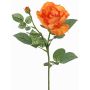 Artificial rose WAIOLA, orange, 26"/65cm, Ø4.3"/11cm