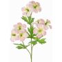 Artificial cranesbill branch ZEDENA, pink-cream, 28"/70cm, Ø2.4"/6cm