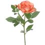 Artificial rose WAIOLA, peach, 65cm, Ø11cm