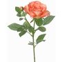 Artificial rose WAIOLA, peach, 26"/65cm, Ø4.3"/11cm