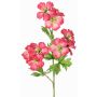 Artificial cranesbill branch ZEDENA, fuchsia-cream, 28"/70cm, Ø2.4"/6cm