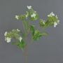 Artificial hydrangea branch KATHANI, white-green, 80cm, Ø10–13cm