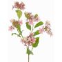 Artificial hydrangea branch KATHANI, pink-white-green, 31"/80cm, Ø3.9"-5.1"/10-13cm