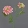 Artificial SAGARA ranunculus branch, pink-green, 45cm, Ø5–9cm