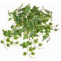 Artificial ivy hanging plant BESSIE on spike, Eco Collection, green-white, 22"/55cm