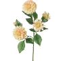 Artificial dahlia decorative branch QUINKA, cream-pink, 70 cm