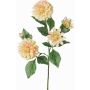 Artificial dahlia decorative branch QUINKA, cream-pink, 28"/70cm