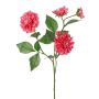 Artificial decorative dahlia branch QUINKA, pink, 70cm