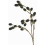Decorative Blackberry Branch URUMA with berries, black, 35"/90cm