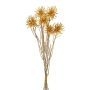 Decorative bunch of globe thistles DRAVLE, gold, 18"/45cm
