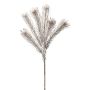Decorative branch Pincushion protea ZANLI, frosted, grey, 20"/50cm