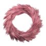Decorative reed grass wreath MEFRO with panicles, dusky pink, Ø24"/60cm