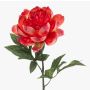 TWOLER artificial peony, coral, 60cm, Ø13cm