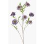 Artificial Scabiosa RUXTER branch, lilac, 110 cm, Ø7–9 cm