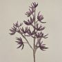 Fake sedum branch MOMOKA, dark purple, 4ft/110cm