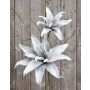 Decorative flower lily MADEA, grey, 3ft/105cm, Ø8"-11"/20-28cm
