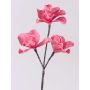 Artificial magnolia VERONA, fuchsia, 16"/40cm, Ø3.9"-5.5"/10-14cm
