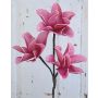 Artificial magnolia VERONA, pink, 16"/40cm, Ø3.9"-5.5"/10-14cm