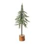 Decorative spruce tree REMLY, snow-covered, white-green, 20"/50cm