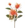 Decorative branch Chrysanthemum MIRANE, orange, 28"/70cm