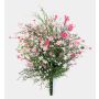 Artificial gypsophila bush JARMIN on a stem, crossdoor, pink, 45cm