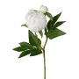 Artificial flower Peony CORENY, white, 18"/45cm