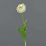 Artificial flower tulip LURANA, white, 22"/55cm, Ø2.8"/7cm