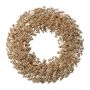 Decorative gaultheria wreath DORNI, gold, Ø14"/35cm