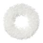 Decorative ice crystal wreath VIKRA, frosted, white, Ø10"/25cm