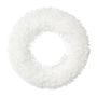 Decorative ice crystal wreath VIKRA, frosted, white, Ø14"/35cm