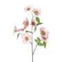 Artificial branch Christmas rose PRAMVE, pink, 24"/60cm
