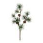 Decorative mountain pine branch BRIKLE with cones, green, 3ft/100cm