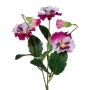 Decorative flower Pansy MONDYL, spike, fuchsia-white, 10"/25cm