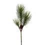 Artificial pine branch TREVAL with cones, green, 26"/65cm