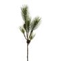 Artificial pine branch TREVAL with cones, green, 33"/85cm