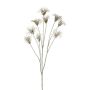 Artificial clematis seed head HARWAY, grey, 28"/70cm, Ø2.8"/7cm