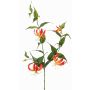 Artificial glory wreath KINTARO, orange-yellow, 4ft/120cm