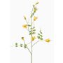 Decorative clematis branch LENOMA, yellow, 115cm