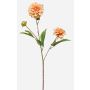 Artificial dahlia branch CEVAST, peach, 70cm, Ø7–8cm