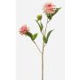Artificial dahlia branch CEVAST, pink-cream, 70cm, Ø7–8cm