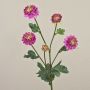 Artificial chrysanthemum RYON, purple, 28"/70cm, Ø1.2"-2"/3-5cm