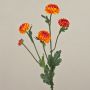 Artificial Chrysanthemum RYON, orange, 28"/70cm, Ø1.2"-2"/3-5cm