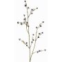 Artificial Stirlingia latifolia COLLAN, black-white, 30"/75cm, Ø0.4"/1cm