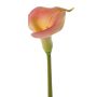 Artificial calla MIRAC, pink-yellow, 30"/75cm, 4.7"x5.9"/12x15cm