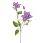 Artificial clematis DORAN, purple, 30"/75cm, Ø4.3"-5.1"/11-13cm