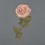 Artificial rose NAJMA, dusky pink, 26"/65cm, Ø4.3"/11cm