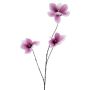 Artificial branch Magnolia FLAVA, dark pink-white, 33"/85cm