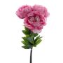 Artificial flower Peony bunch DUDIL, pink-fuchsia, 20"/50cm